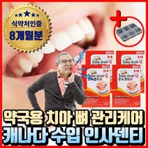 잇몸 이 시려울때 흔들릴때 내려앉음 뼈 건강 영양제 홈쇼핑 잇몸에좋은 캐나다산 칼슘제 프로폴리스 치아 붓기 피가나고 입냄새 50대 60대 70대 노인 부모님 시니어 인플란트 관리 케어, 1개