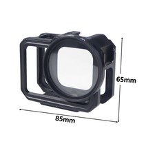 알루미늄 합금 카메라 프레임 케이지 콜드 슈 마운트 마그네틱 접이식 어댑터 브래킷 고프로 히어로 11 10 9 블랙 하우징 리그, [03] Combo B, [02] No logo