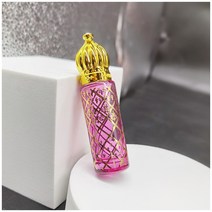 휴대용 아로마 에센셜 마사지 오일 향수 롤온 공병 빈티지, 8ML 레트로 핑크