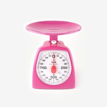 일본 타니타 아날로그 주방저울 (1439) 1KG, 핑크