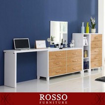 토니뮤 콘솔형 화장대풀세트, 오크화이트