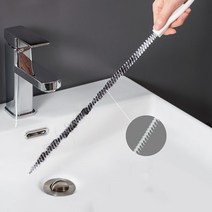 45cm 다기능 청소 클로 헤어 캐처 휴대용 파이프 준설 스트립 브러시 클리너 벤드 싱크 드레인 스틱, 한개옵션0