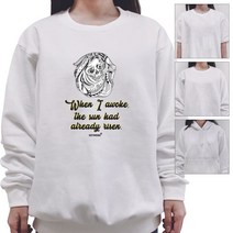 아동 남녀공용 해골 여성 커플티 단색화 디지털프린팅 여자 monochrome 모노 맨투맨