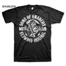 남성 셔츠 코튼 티셔츠 남성 여름 패션 티셔츠 유로 사이즈 티셔츠 Sons Of Anarchie Soa Redwood Original Moto Club Pull Homme Hybr