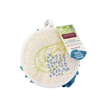 EcoTools EcoPouf 듀얼 클렌징 패드 0.09kg(0.19lbs) 천연 루파면 각질 제거, 인디안 핑크