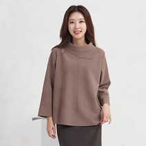 엄마옷 마담4060 퀸이중넥블라우스-RBL210003-