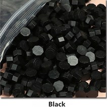 빈티지 실링왁스 스탬프 100pcs 레트로 팔각형 왁 스 웨딩 대 레트로 씰도장, 검은색