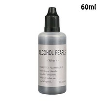 에폭시 수지 페인팅용 고농축 잉크 페인트 컬러 염료 간편한 사용 건조 영구, [01] 15ml, [04] Silver