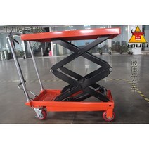 유압플랫폼승강기 지게차리프트 운반기 이동식수동 플랫폼차, 내하중 500kg 0.9미터 올림