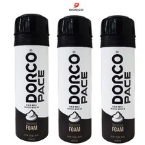 도루코 PACE 센서티브 쉐이빙폼 210ml x 3개 면도크림, 1개