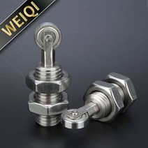 컨베이어 롤러 바퀴 부품 vcn328 suj2sus440c 베어링 볼트 유형 플런저 자동 reaet 하중 부싱 베어링 2개 포함, m16, 1개, vcn328-pl