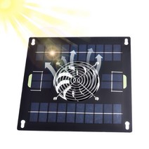 태양광 가정용 아파트 주택 패널제작 solar system 5w photovoltaic panel solar fan 애완 동물 닭장 환기 냉각 유물 방패 확장 라인 배터리 pv