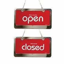 (7803) OPEN CLOSED 스텐 사인 (빨강)