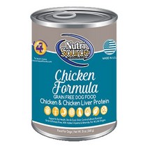 뉴트리소스 그레인프리 치킨포뮬러 캔 368g, 12개 묶음