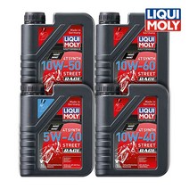 리퀴몰리 오토바이 바이크 엔진오일 4T 스트릿 레이스, 4T 스트릿 레이스 5W-40(1000ml), 1개
