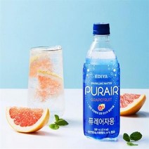 이디야 퓨레어 탄산수 500ml x 20페트, 20개, 자몽