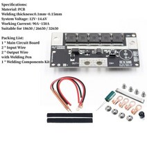 스폿 용접기 DIY 키트 파워 조정 가능한 용접 제어 보드 18650 배터리 용접용 99 기어 0.05-0.3mm 니켈 시트, [07] D 0.1-0.15mm