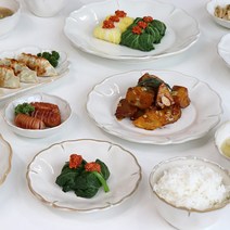 북유럽 올리브 플라워 파스타 샐러드볼 예쁜 그릇 디저트 접시 유럽풍 브런치, 원형 접시_1호(16cm)