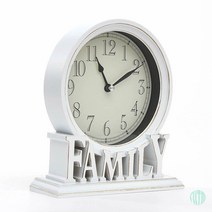 FAMILY 탁상시계 화이트 탁상용시계 미니 탁상시계 엔틱탁상시계 알람시계