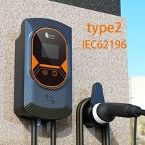 가정용전기차충전기 evse type2 케이블 32a 7.6kw ev 11kw 22kw 3상 스테이션 app rfid 카드 제어 전기자동차충전기 51, 7.6kw 32a 단상
