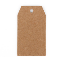 종이 크라프트 택 100장 무지 흰색 텍 행택 프라이스택 선물 포장 Kraft Tag, 화이트, 6각 4x7cm