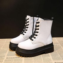 여성 워커힐 가을 겨울 기모 통굽 키높이 기관차 앵클부츠 부츠