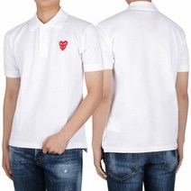 꼼데가르송 [꼼데가르송] 더블 와펜 PK티(P1T290) (AZ T290 WHITE)