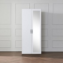 800 전신거울 안방 이불장 옷장 장롱 키높이장 작은방옷장 안방양복장, 단일사이즈