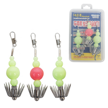 네온훅 축광 두족류 보조 구슬에기세트 B타입 어시스트훅