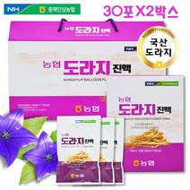 도라지진액 30포X2박스 사포닌 숙지황 대추 칡 뽕나무 구기자 홍삼 혼합추출물 액상 파우치