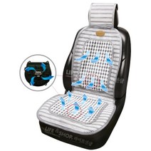 라이프앤샵 에스키모 바람방석 (12V 24V) 자동차 쿨링시트 차량용 통풍시트, 1개, 12V (투모터)