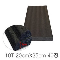 ⓖ 10T PE 검정폼 20cmX25cm 40장 GЯ+TOP_ PE폼 발포지