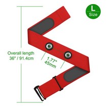 심박계 심박수 측정기 운동 Coospo-심박수 모니터 가슴 벨트 스트랩 와후 가민 808s H6 스포츠 무선 심박, 빨간, 5.Red-L