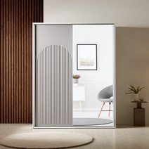 아르코 1600 템바 거울 슬라이드 옷장 E타입 - 3컬러, 화이트