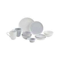 노르딕2 2인 식기세트 11P (옵션 택1), 그레이 혼합