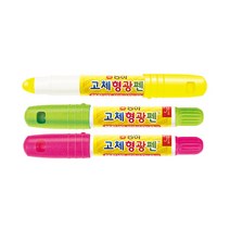 [문구조아] 동아 고체 형광펜 원형 필기구 문구용품 분홍, 5개