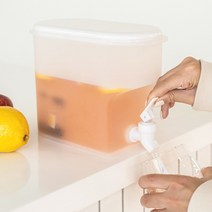 음료수 생수 주스 워터벨브 수도꼭지 냉장고 물병 디스펜서, 3.5L