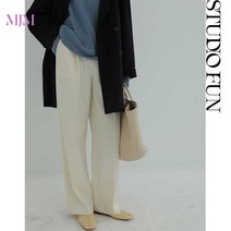 와이드 여름 랩슬랙스팬츠 뒷밴딩