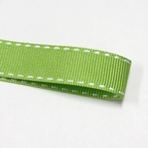 선물포장리본 꽃포장리본 골지 스티치 리본 (폭 5mm 길이90m)(폭 10mm/15mm 길이 45m), 10(라이트그린)