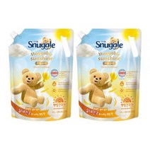 스너글 허거블 선샤인 섬유유연제 햇빛건조향 리필, 2.6L, 2개