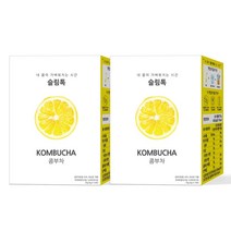 슬림톡 콤부차 레몬 15포 2박스 유산균 사과초모식초, 슬림톡 콤부차 2박스