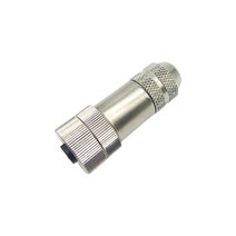 커넥터M12 항공 센서 커넥터 금속 플러그 헤드 이더넷 EtherCat Profinet Shield IP67 금도금 4 5 8 핀 A/B, 01 A-Coding_02 5P_02 Female