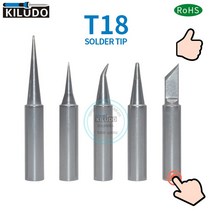 Kiludo 5pcs T18-BL I BRO2 B K 시리즈 납땜 팁 hakko fx-888/888D 철 FX-8801/8802/8803, 07 T18-D08