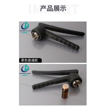 바이알 수동 크림 퍼 캡핑 플라이어 기계 실러 헤드 스페이스 병 향수 스테인레스 스틸 씰링, 28A 알루미늄 플라스틱(실버)