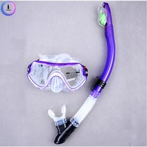 이지브레스 성인용 전문가용 스노클링 세트 퍼플, 본상품선택