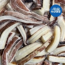 수산대장 대왕오징어귀채 편채 칼집 오징어채 냉동오징어 업소 도매 짬뽕 중식재료 무라, 손질오징어귀채1kg(아이스블럭), 1개