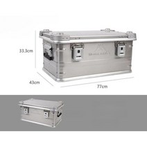 캠핑용 보관함 알루미늄 합금, 80L 알루미늄 케이스