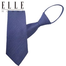 [ELLE HOMME] 엘르옴므 실크 지퍼/자동 넥타이-와이드헤링본 네이비 8cm