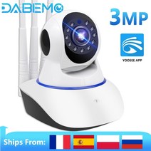 3mp hd wifi 카메라 yoosee 무선 홈 보안 ip 카메라 컬러 야간 투시경 양방향 오디오 팬 틸트 cctv baby 모니터 카메라, 3mp sd 카드 없음, 협력사, 우리 플러그