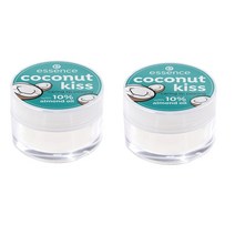 essence 에센스 코코넛 키스 케링 립 필링 01 coconut kiss caring lip peeling 11g 2팩, 1세트